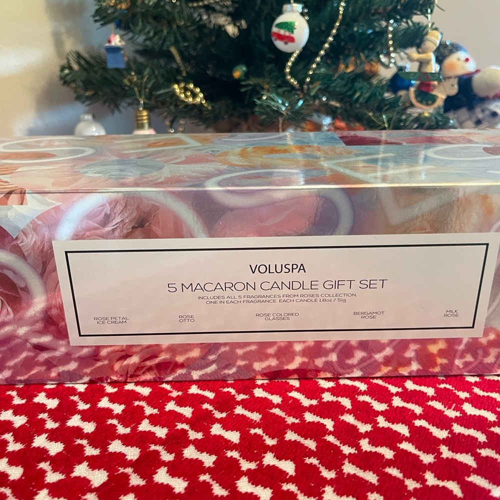 Voluspa Macaron Candle Set - Pink and White